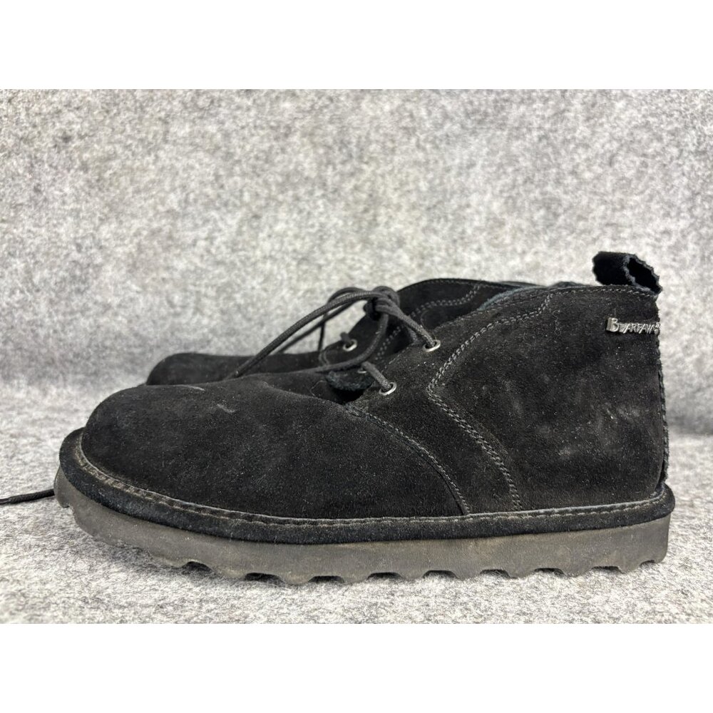 Bearpaw Boots Womens Size 8 Black Suede Skye Ankle Chukka Wool Lined 2578W‎
